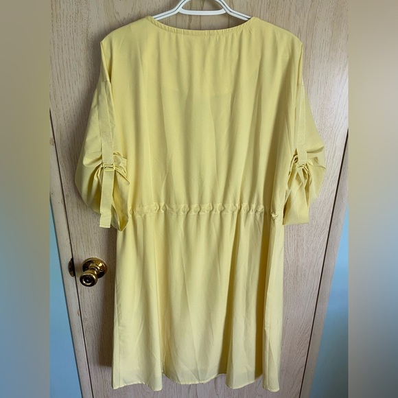 Soft Surroundings Go Lively Traverse Dress Lemon Grass Butter Yellow Sz M NWT - Picture 11 of 14